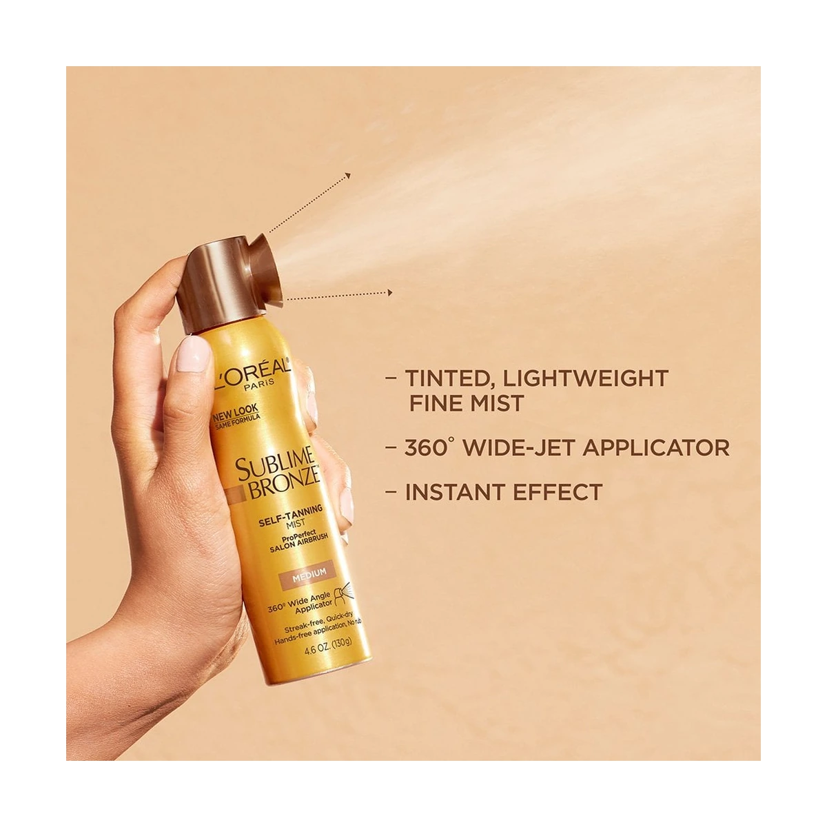 Sublime Bronze Properfect Salon Airbrush Self-Tanning Mist Medium Natural Tan