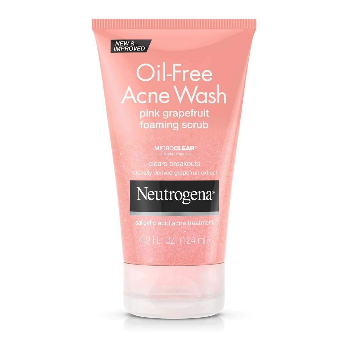 Oil-Free Acne Wash Pink Grapefruit Foaming Scrub, 2 Fl. Oz