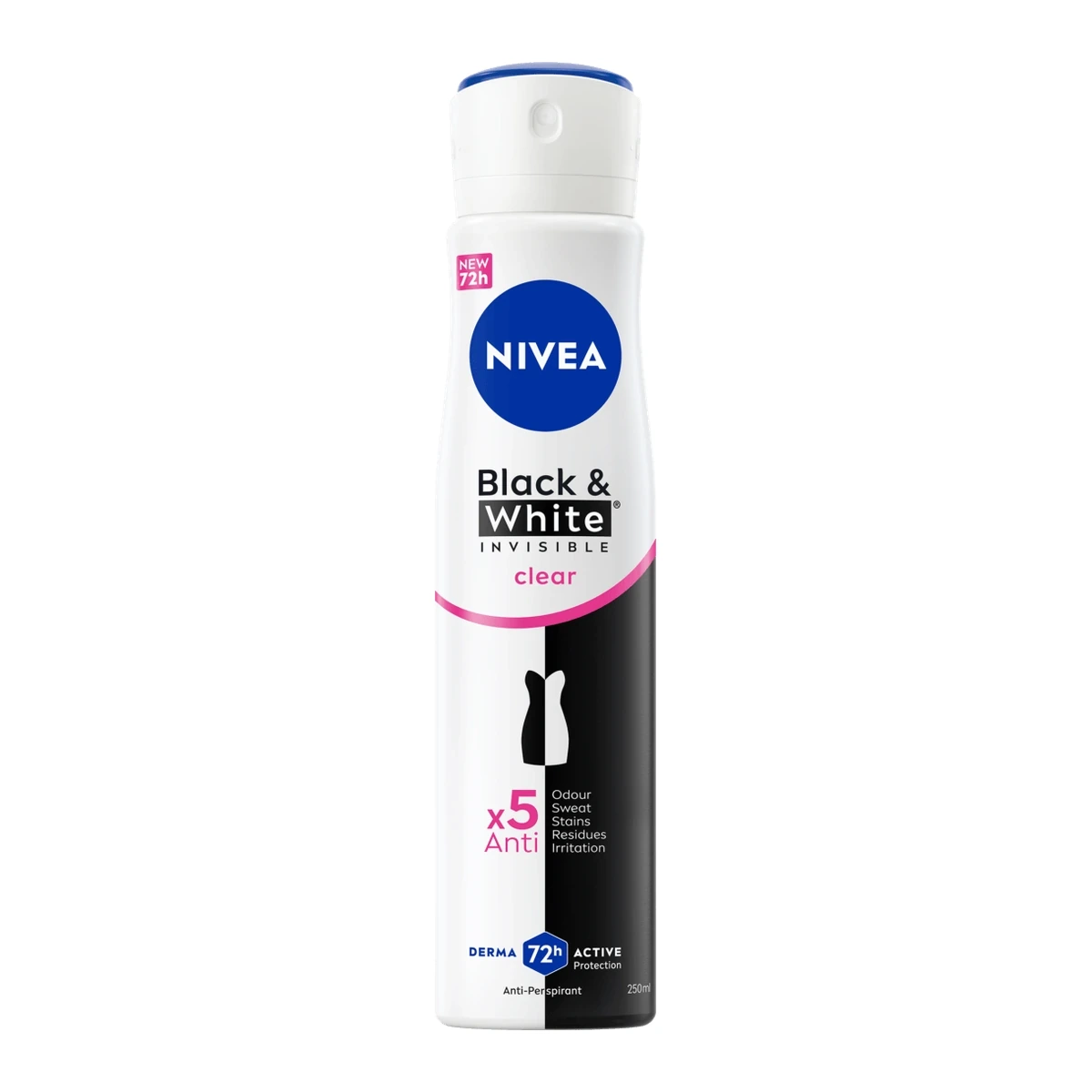 Black & White Invisible Clear Deodorant Spray