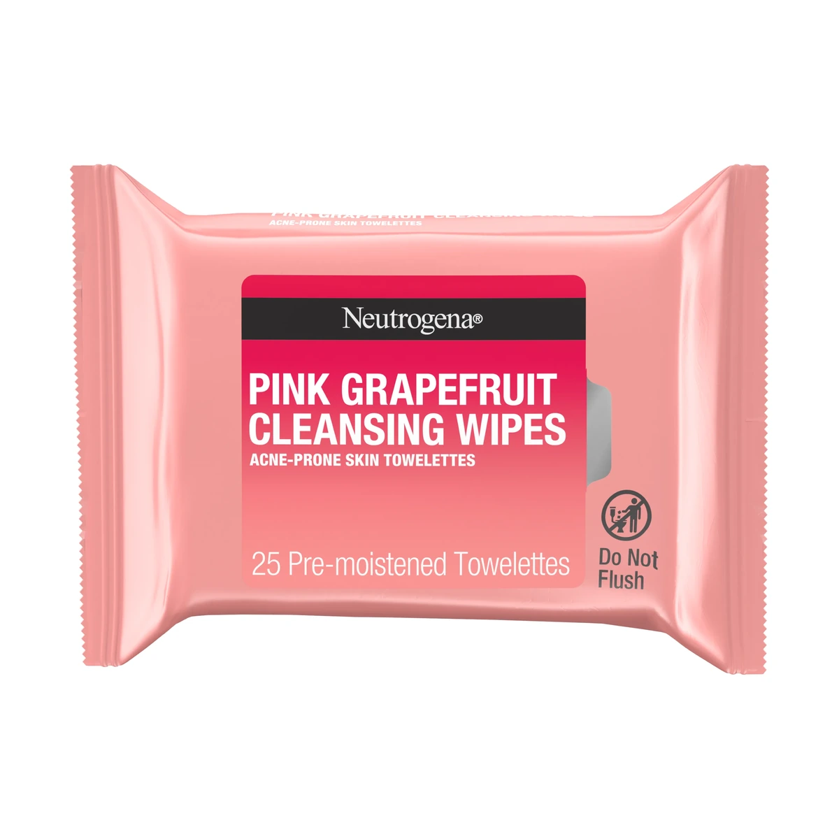 Oil-Free Cleansing Wipes Pink Grapefruit, 25 Count
