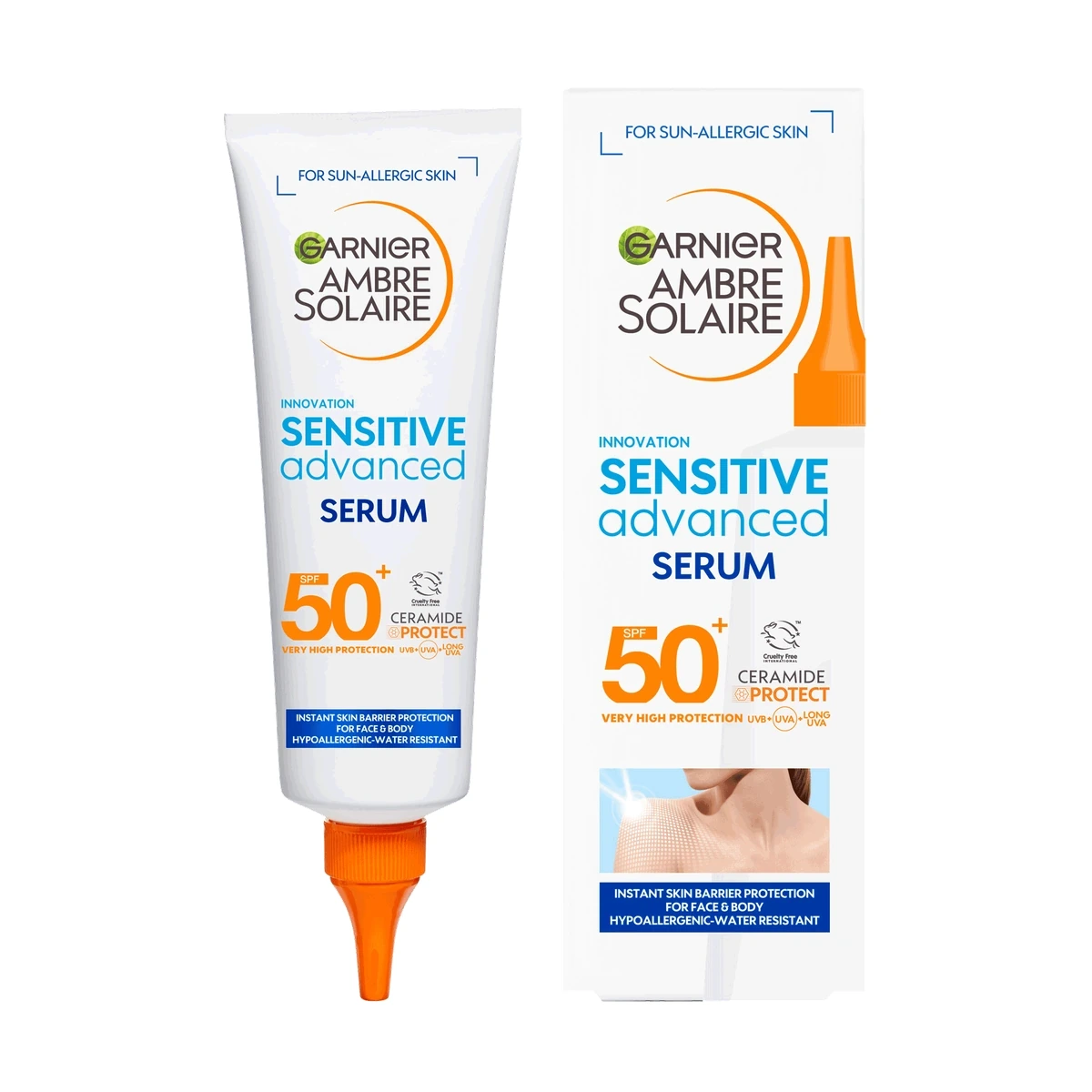 Ambre Solaire Sensitive Advanced SPF50+ Face & Body Serum