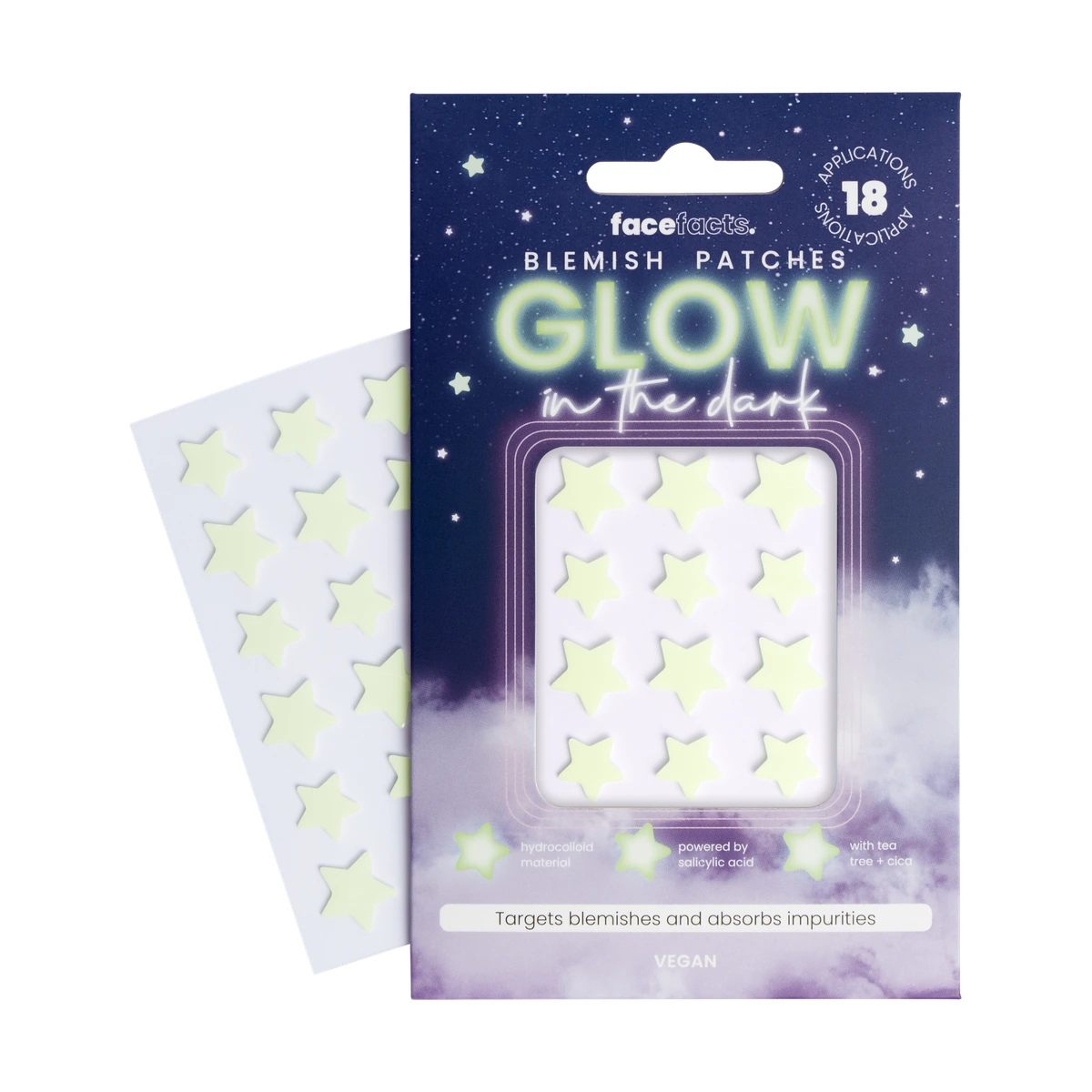 Hydrocolloid Blemish Patches - Glow in the Dark Stars