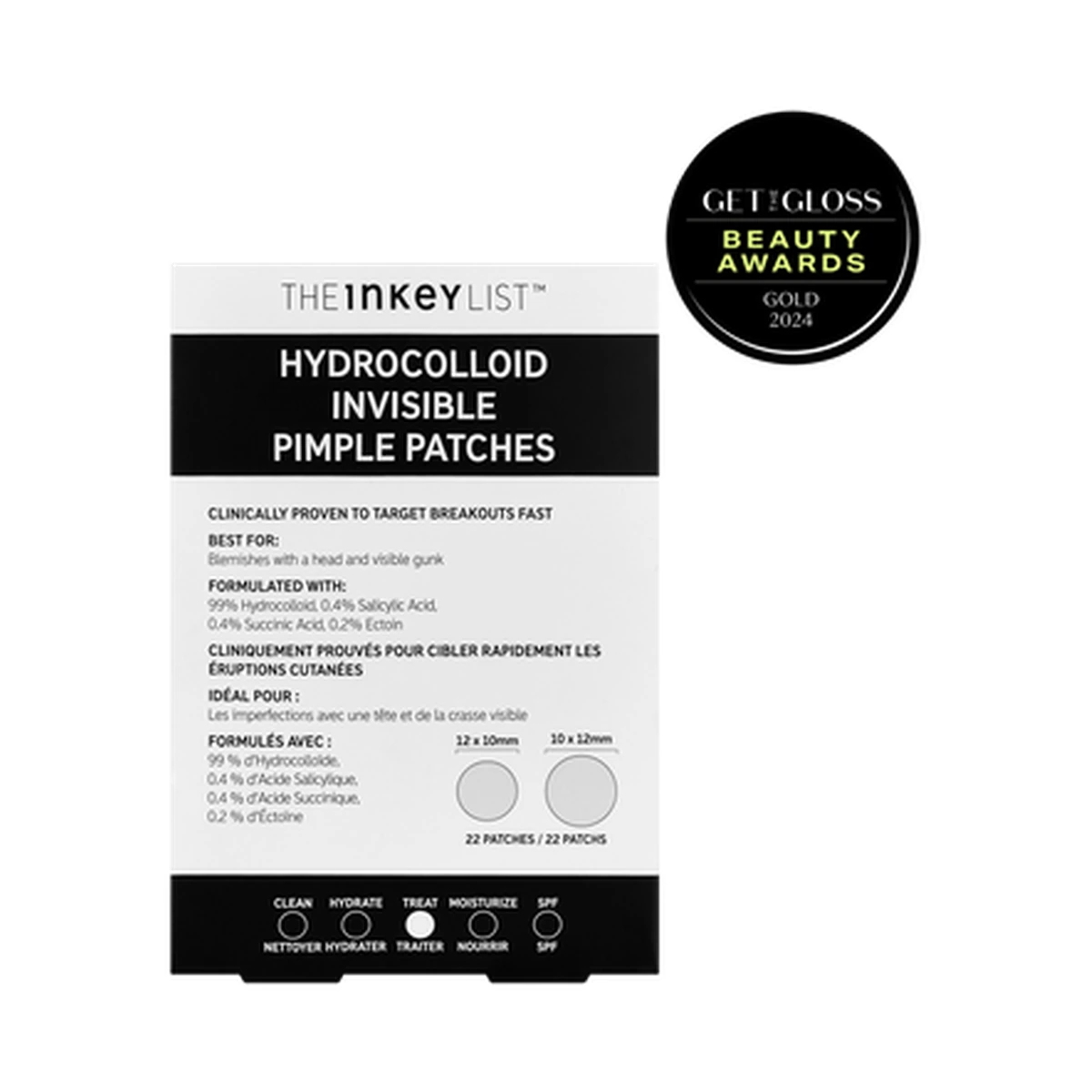 Hydrocolloid Invisible Pimple Patches - Pack of 22