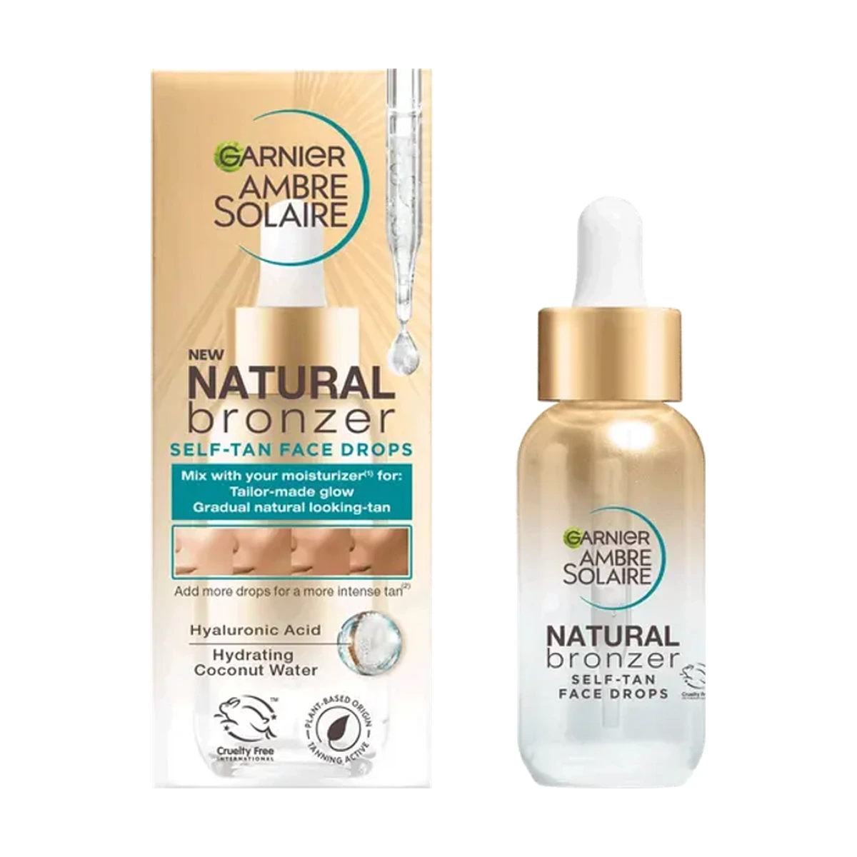 Ambre Solaire Face Tan Serum Natural Bronzer Self-Tan Face Drops