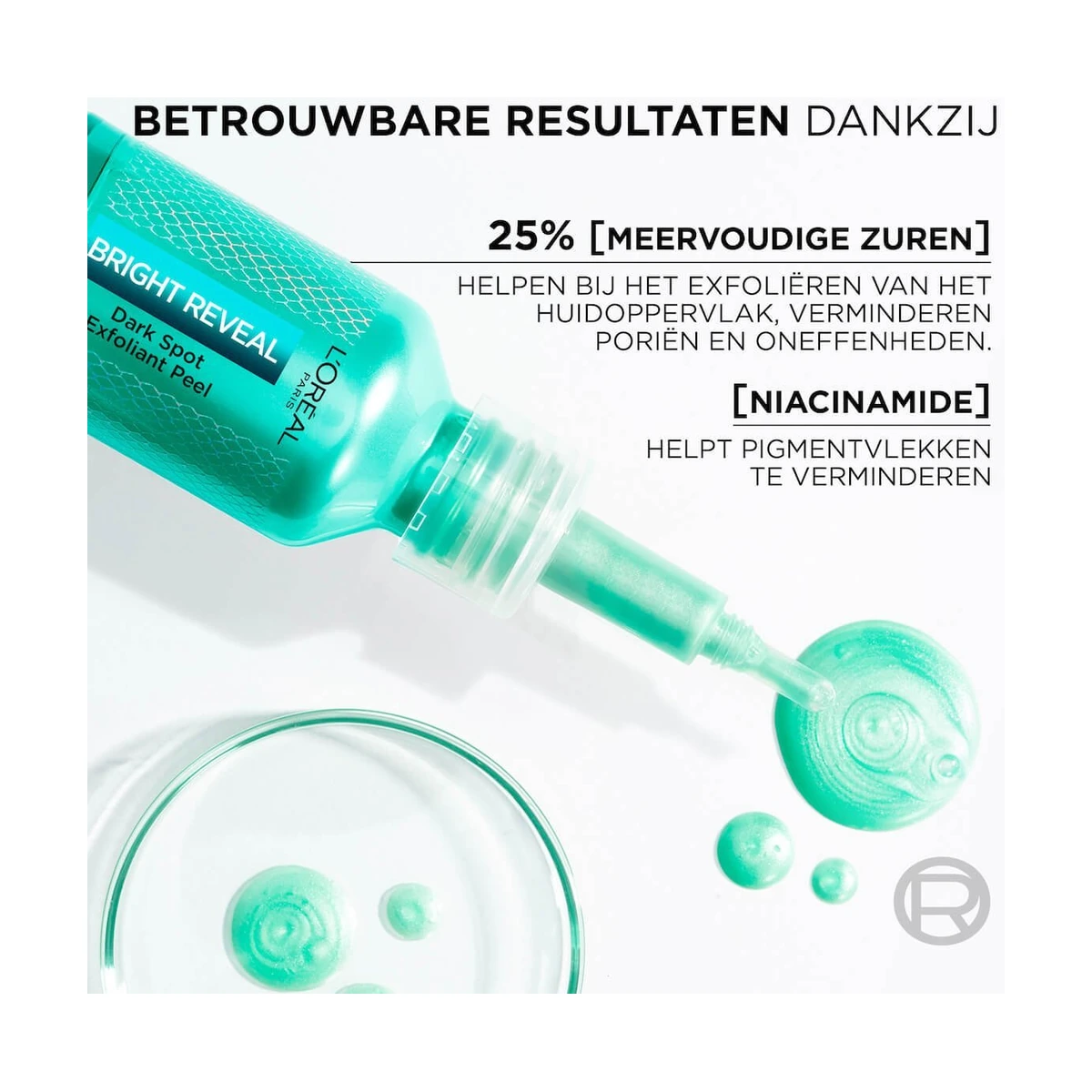 Bright Reveal Dark Spot Exfoliant Peel 25% [AHA + BHA + PHA] En Niacinamide​