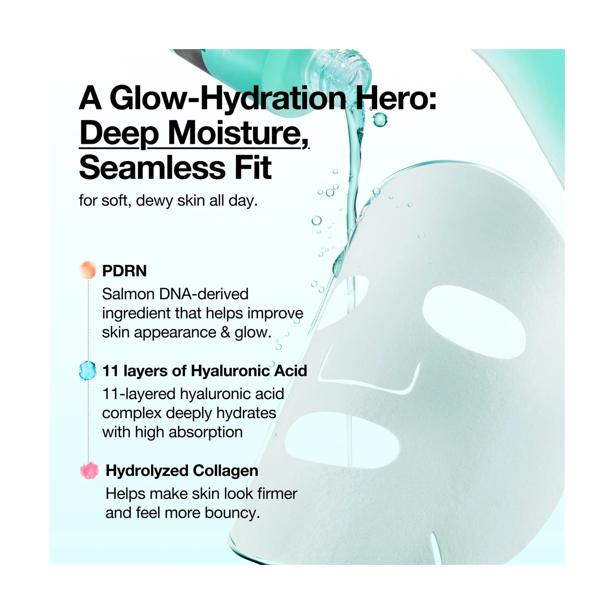 PDRN Hyaluronic Acid Capsule 100 Serum Mask