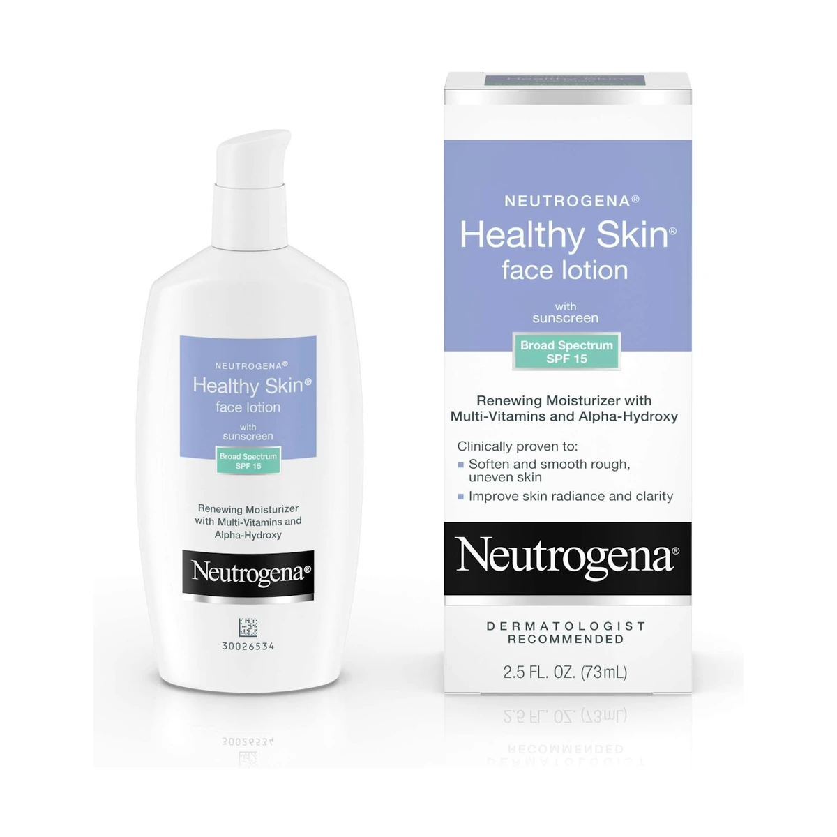 Healthy Skin Face Lotion with Sunscreen Broad Spectrum SPF 15