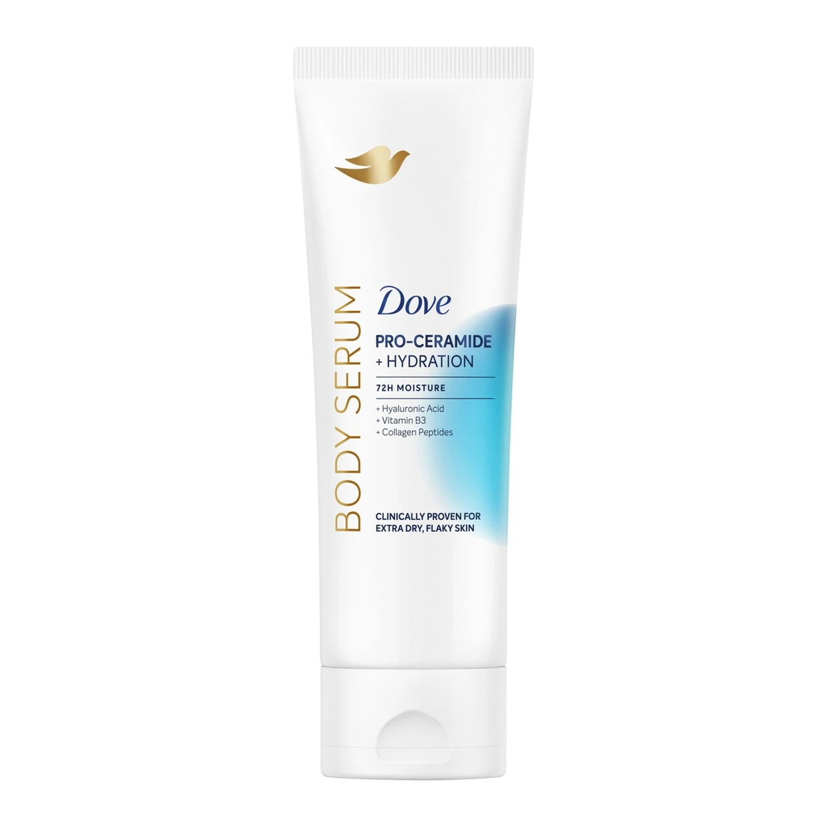 Body Serum voor extreem droge, schilferige huid Pro-Ceramide + Hydration 72 uur lang hydraterende lotion met Pro-Ceramiden, Hyaluronzuur, Vitamine B3 en Collageenpeptiden 200 ml