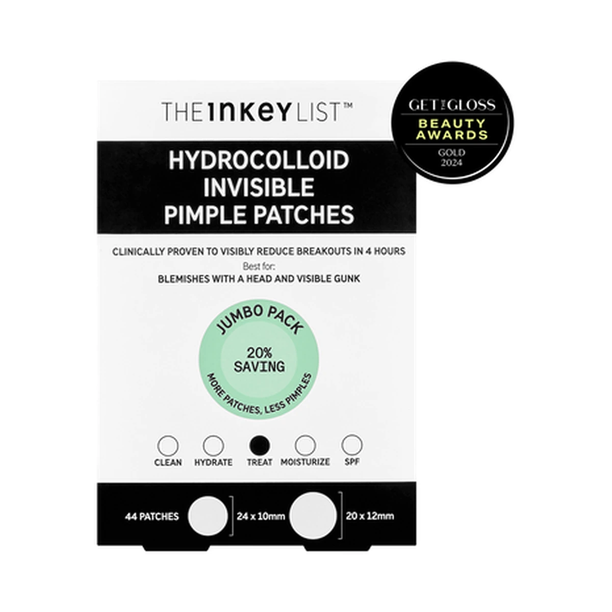 Hydrocolloid Invisible Pimple Patches - Pack of 44