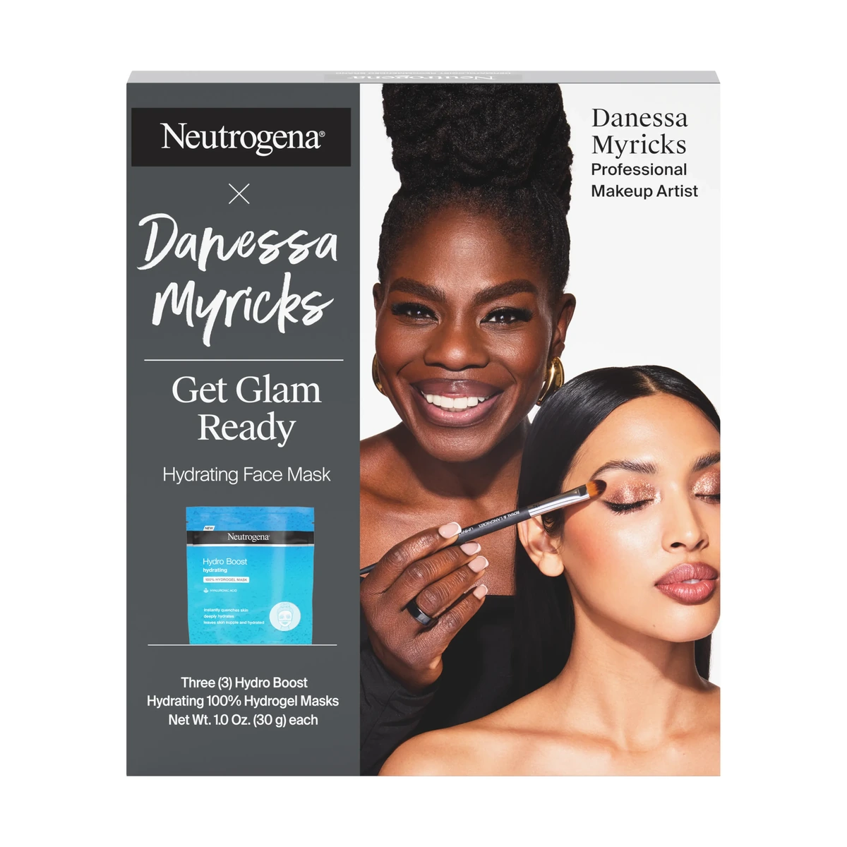 x Danessa Myricks ‘Get Glam Ready’ Hydro Boost Hydro Gel Masks, 3 Pack