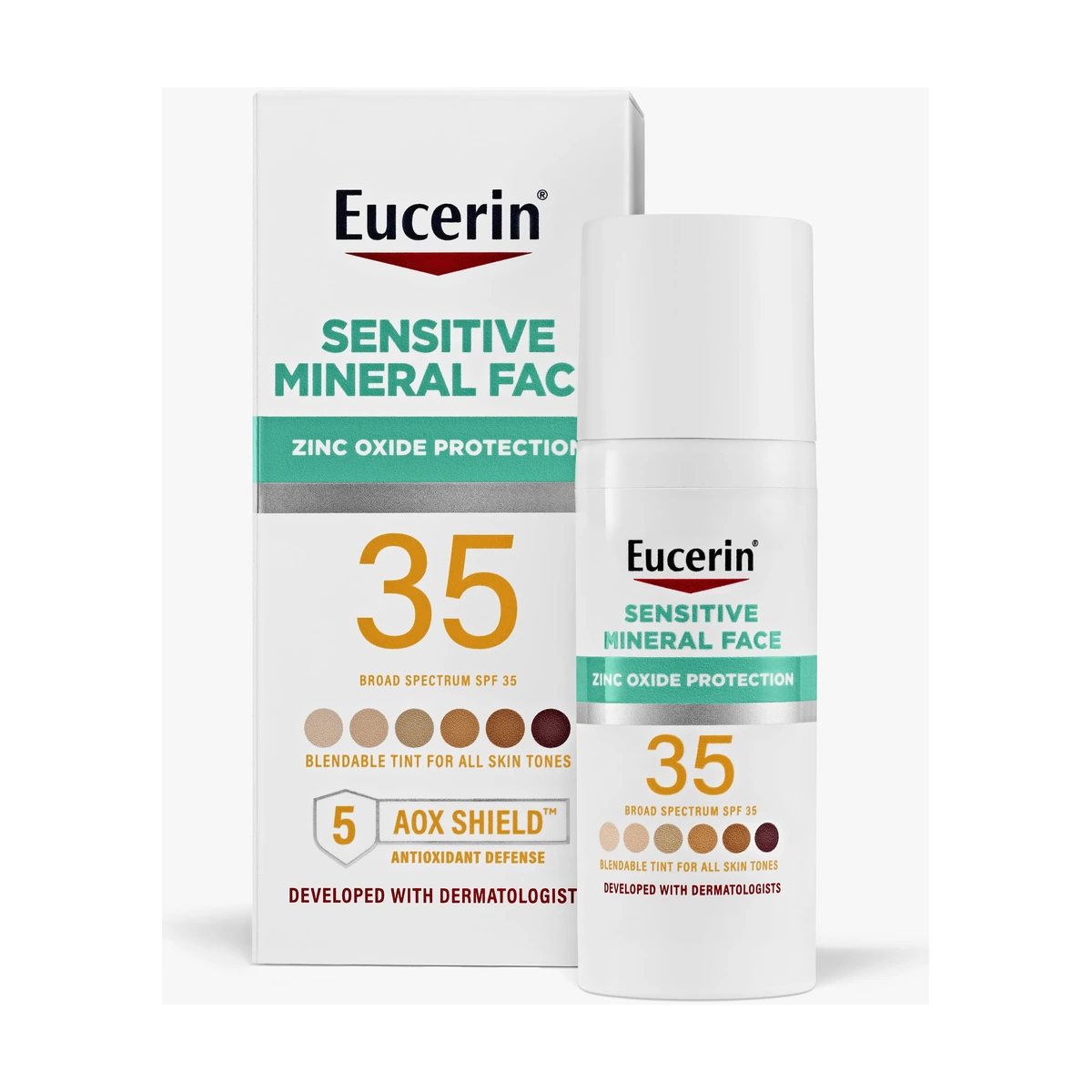 Tinted Sensitive Mineral SPF 35 Face Sunscreen