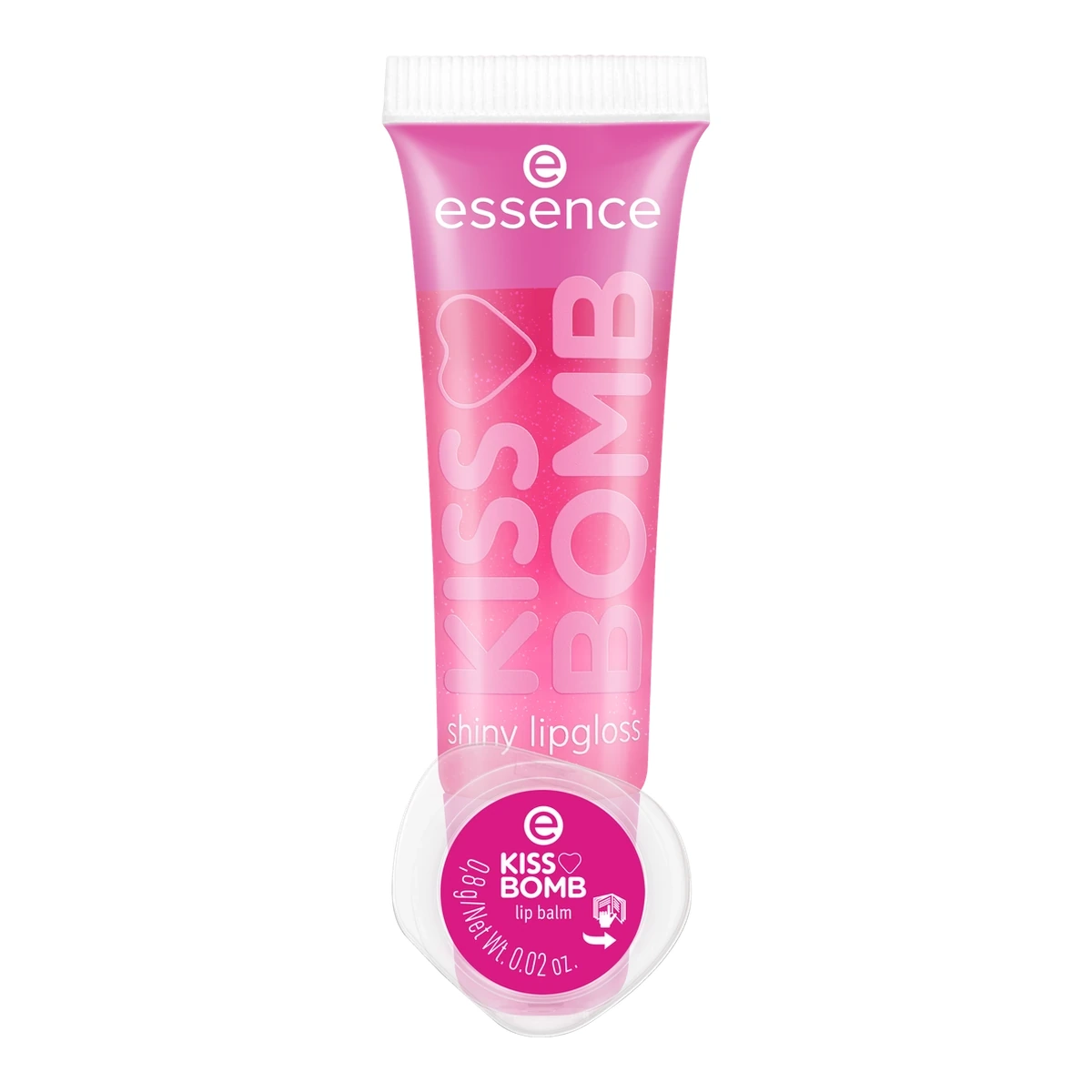 Kiss Bomb Shiny Lipgloss And Lip Balm