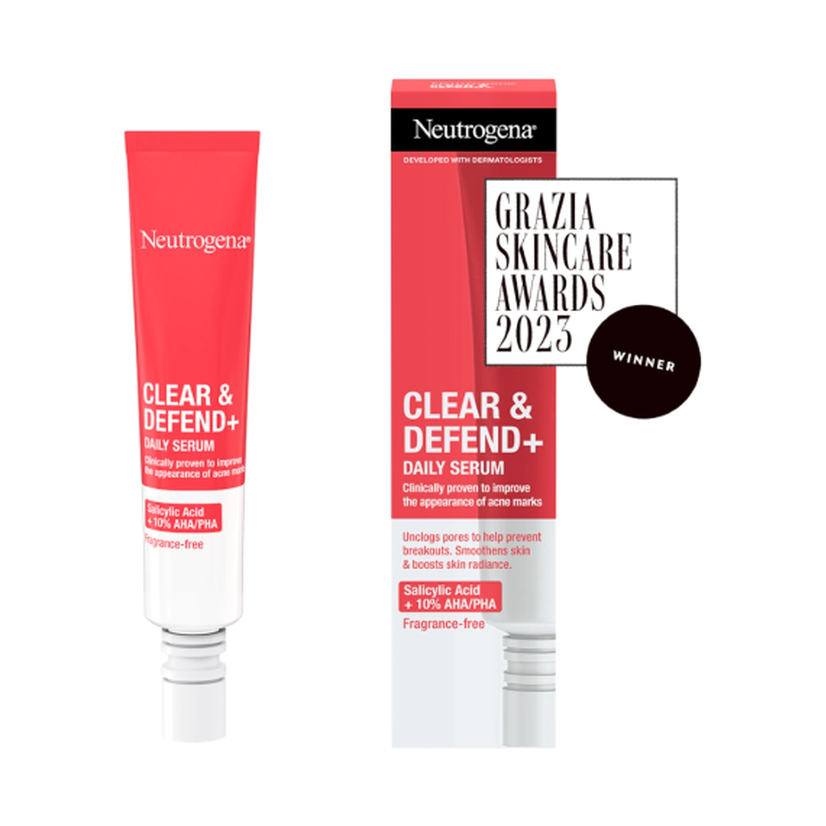 Clear & Defend+ Daily Serum with AHA /BHA /PHA