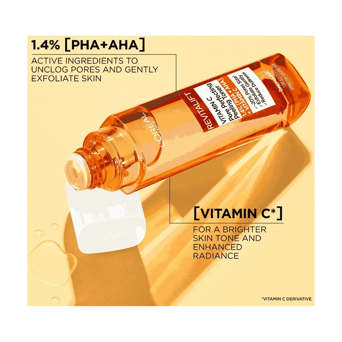 Revitalift Clinical Vitamin C Pore Perfecting Peeling Toner, 180ml
