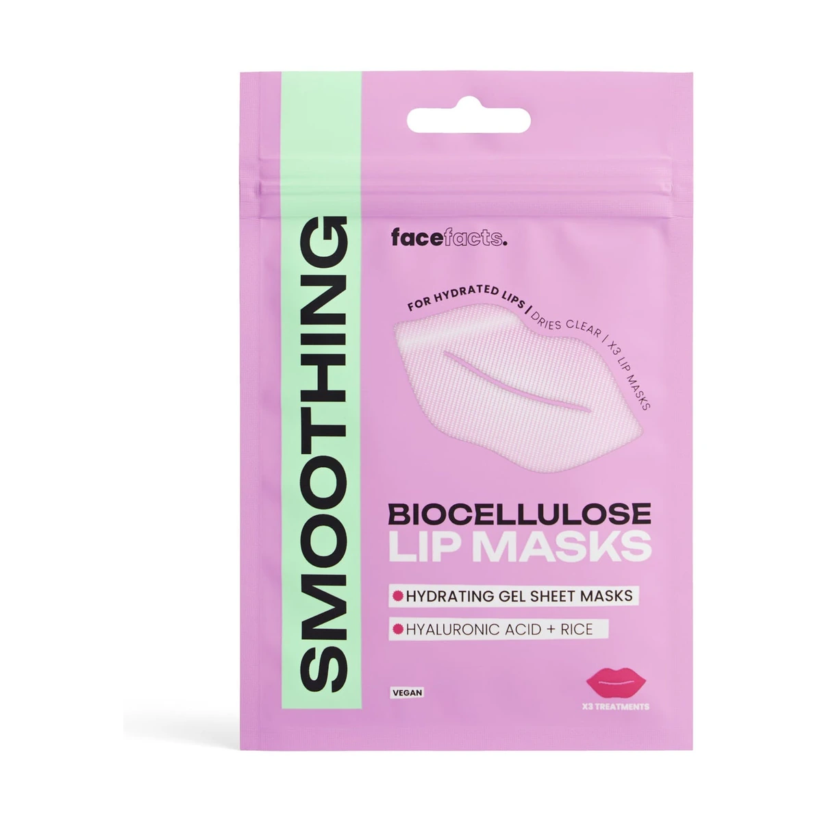 Smoothing Biocellulose Lip Masks