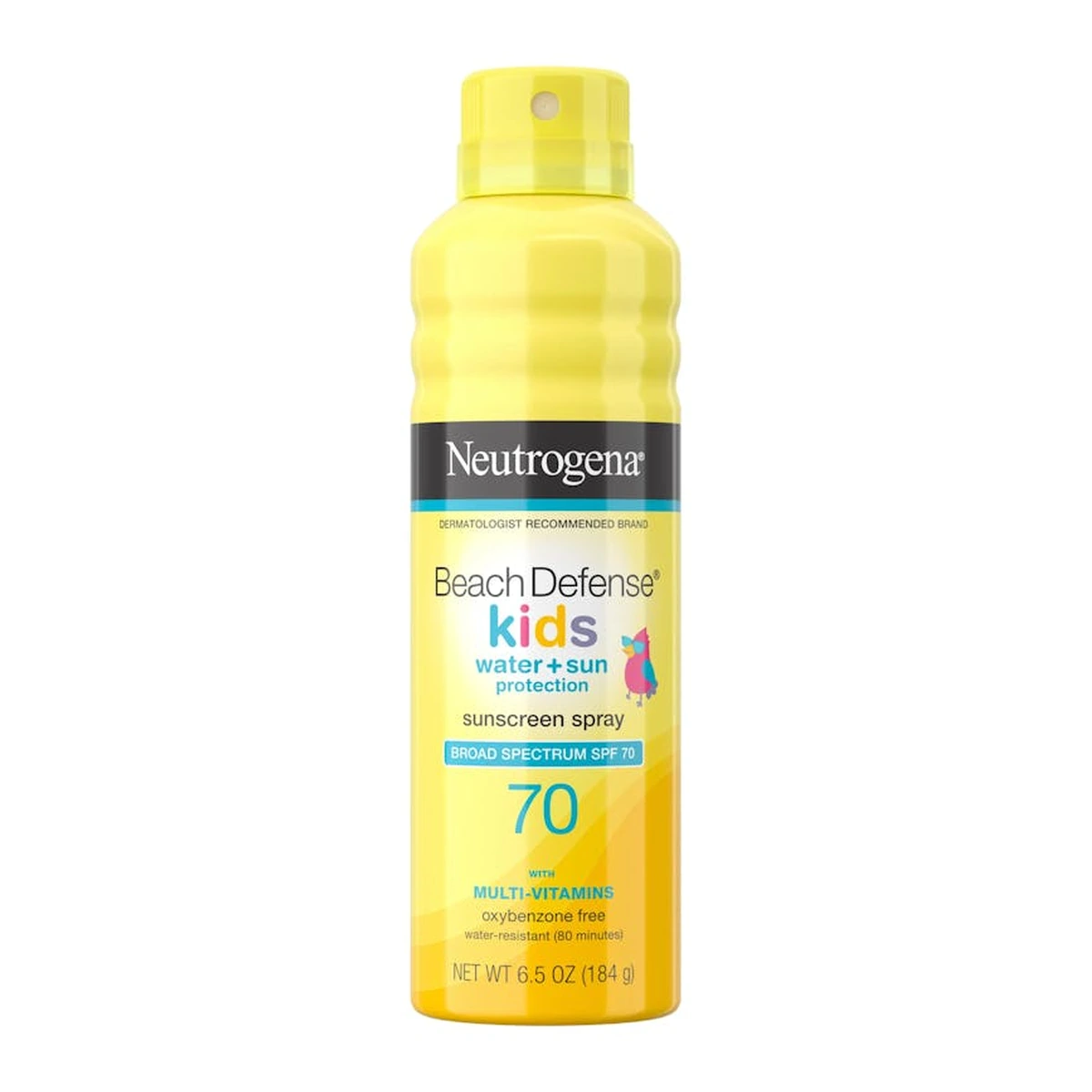 Beach Defense Kids Sunscreen Spray Broad Spectrum SPF 70, 6.5oz