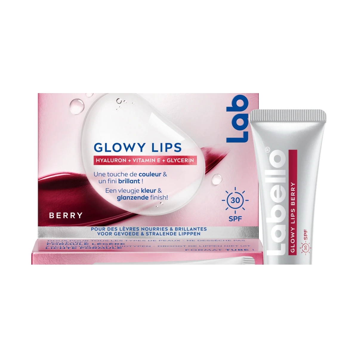 Labello Glowy Lips Berry + SPF30