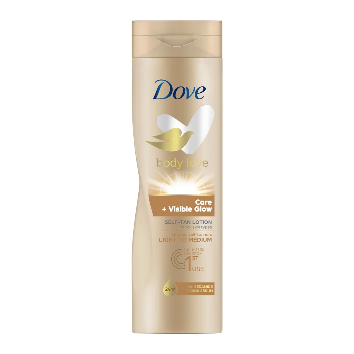 Care + Visible Glow Zelfbruinende Lotion voor alle huidtypes Licht tot Medium geleidelijke bruiningslotion voor een zongebruinde look 250 ml