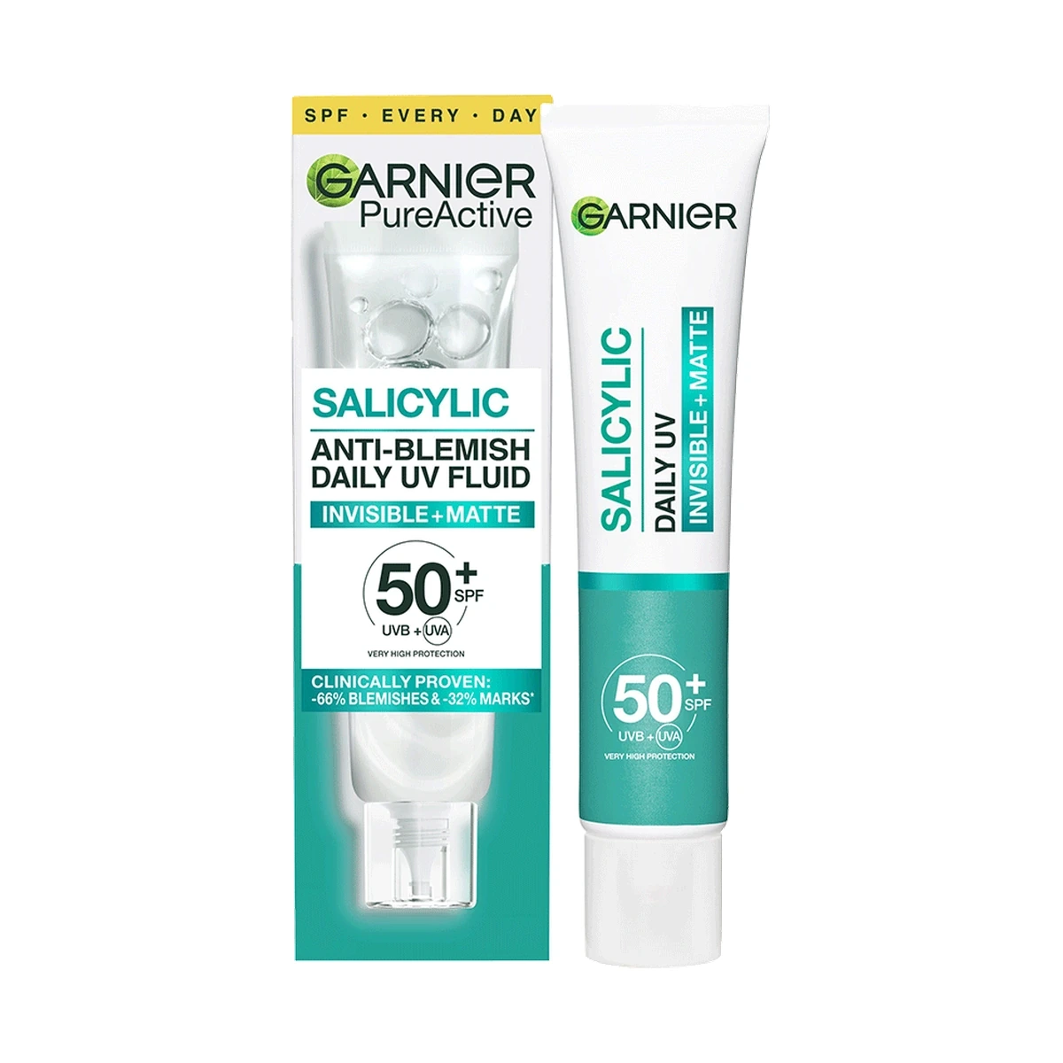 Pure Active Garnier Pure Active Salicylic Anti-Imperfection Daily UV Fluid, SPF 50+ Very High Protection