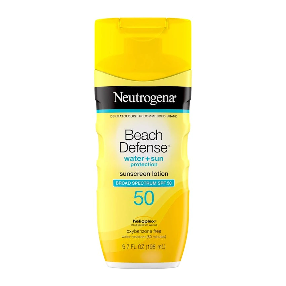 Beach Defense Water + Sun Protection Sunscreen Lotion Broad Spectrum SPF 50
