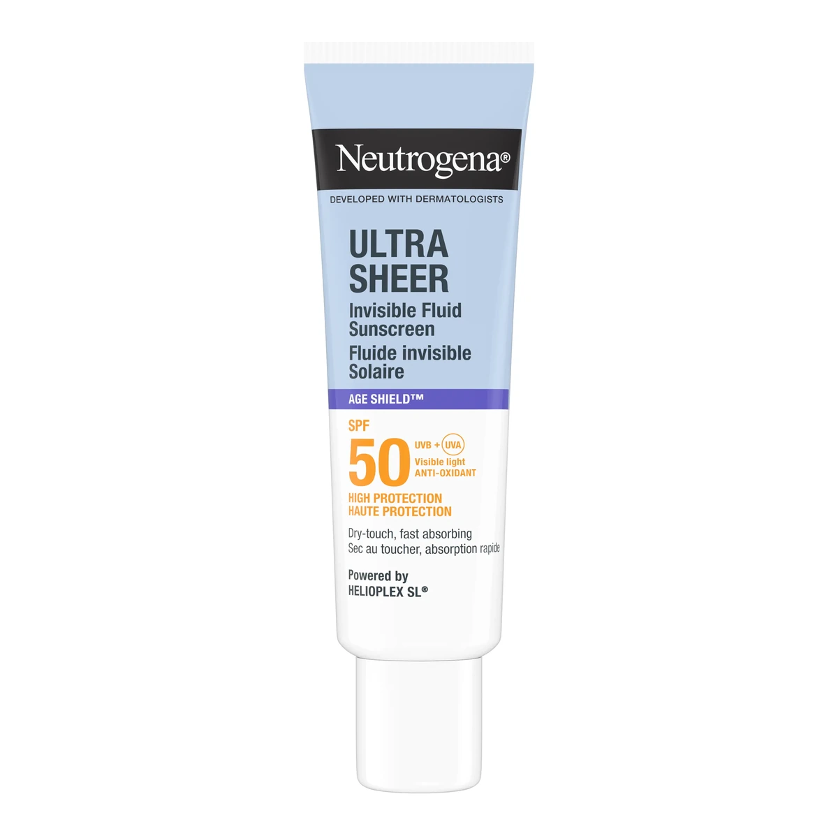 Ultra Sheer Invisible Fluid Sunscreen Age Shield SPF50