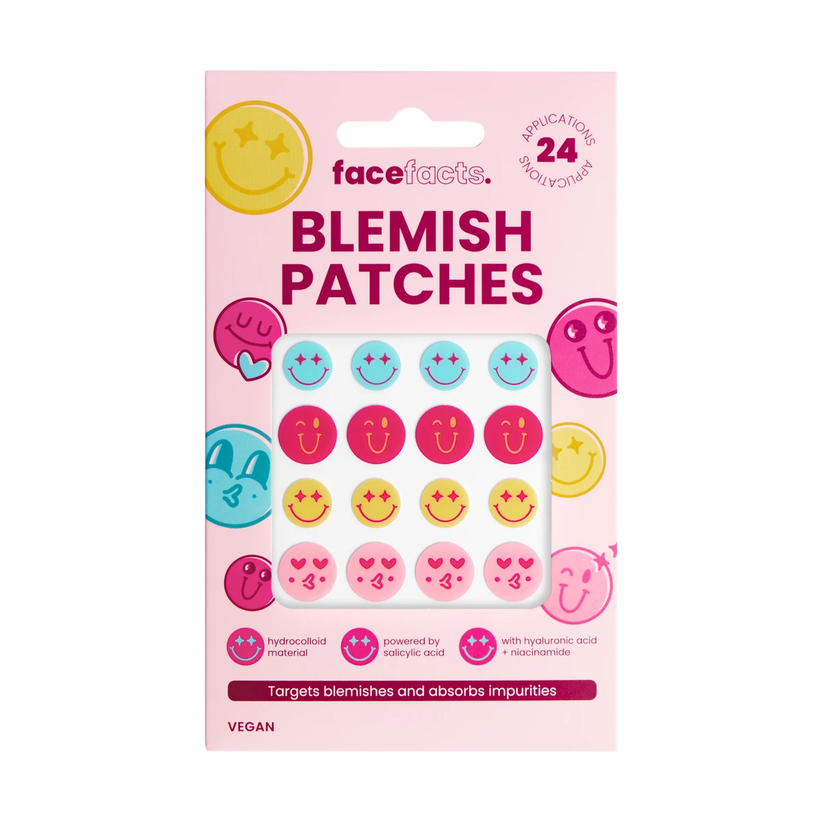 Hydrocolloid Blemish Patches - Smileys