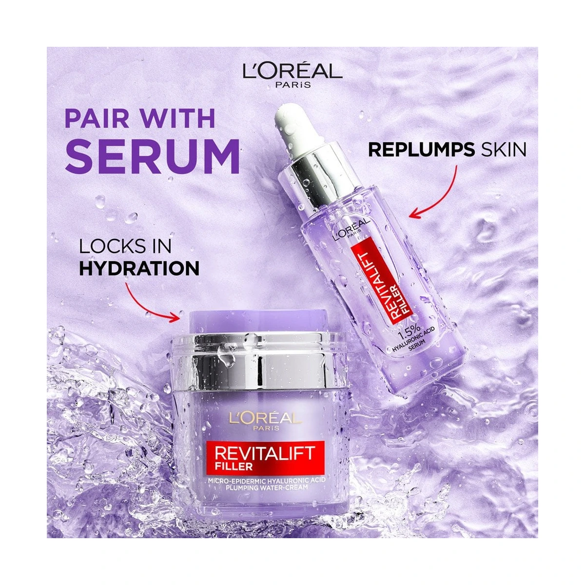 Revitalift Filler Plumping Water Cream