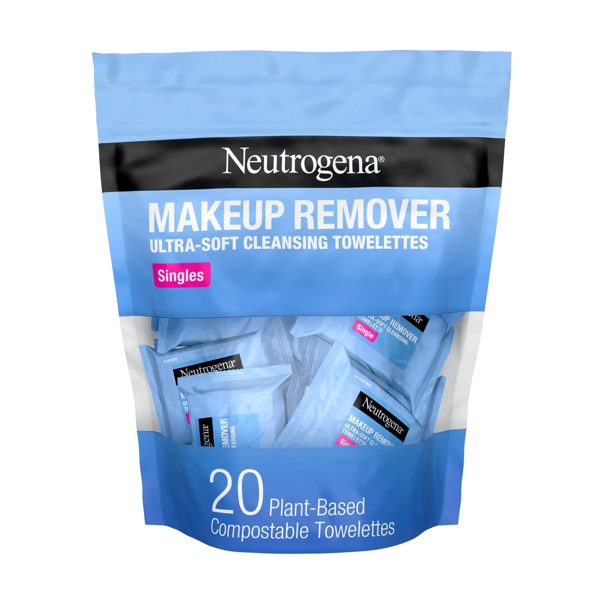 Makeup Remover Cleansing Towelette Singles, 20 Count