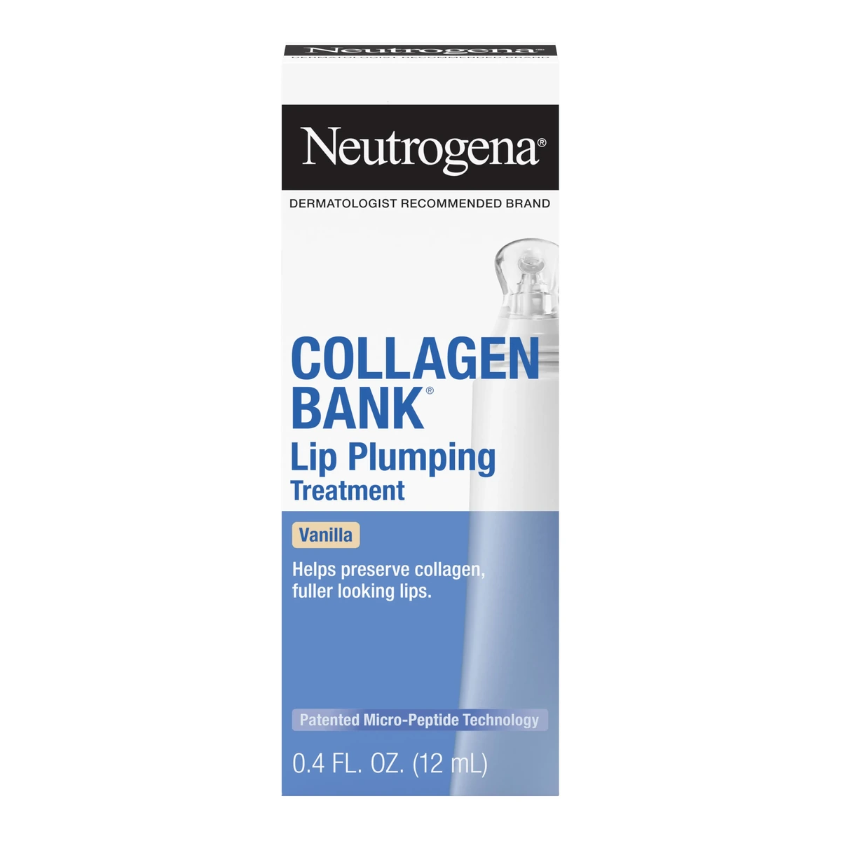 Collagen Bank Lip Plumping Treatment, Vanilla, 0.4 Fl. Oz