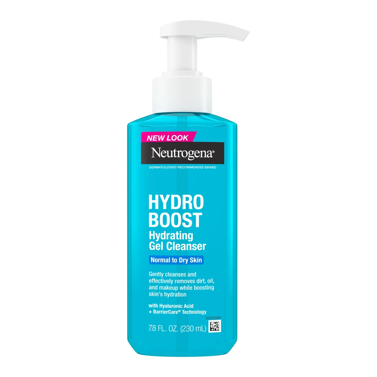 Hydro Boost Face Wash, Hyaluronic Acid Hydrating Cleansing Gel, 7.8 Fl. Oz