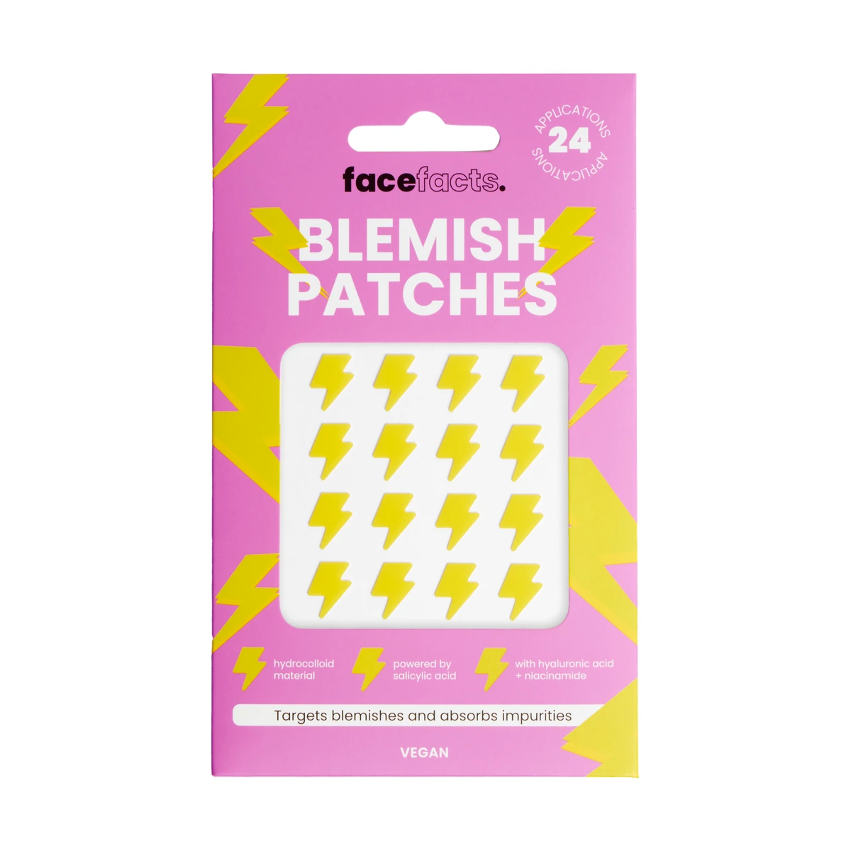 Hydrocolloid Blemish Patches - Yellow Lightning Bolts