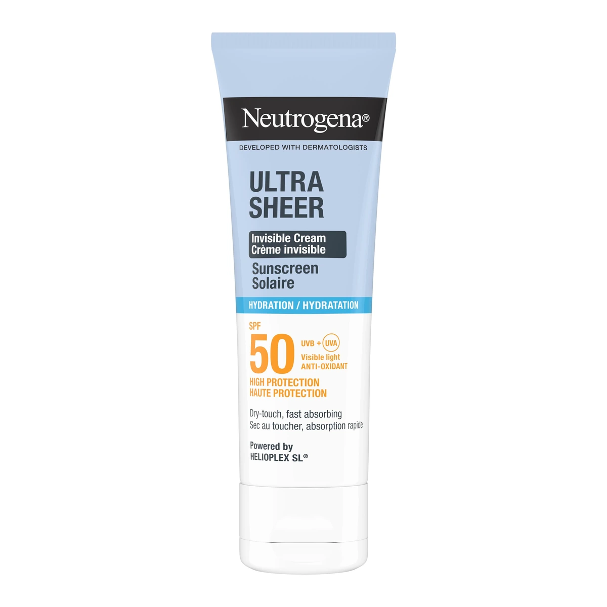 Ultra Sheer Invisible Cream Sunscreen Hydration SPF50