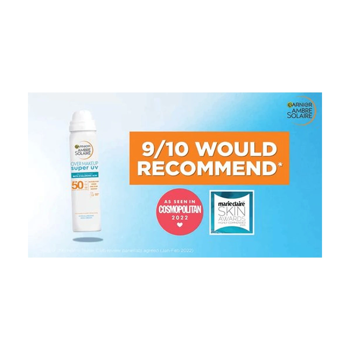 Ambre Solaire Super UV Over-Makeup SPF50+ Protection Mist