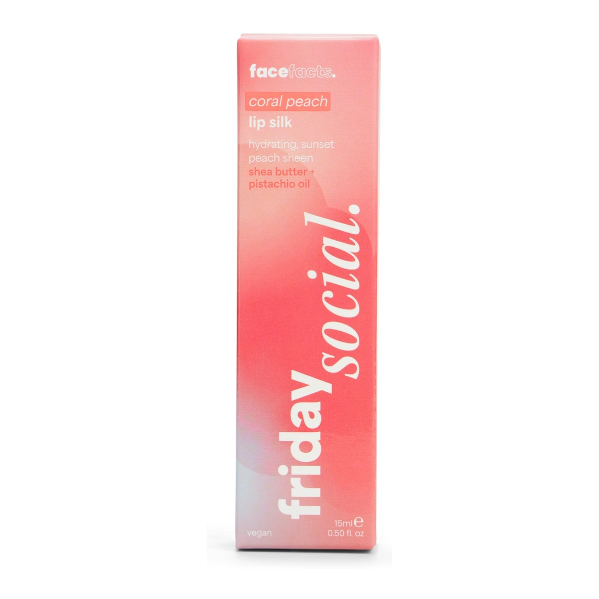 Friday Social Coral Peach Lip Silk