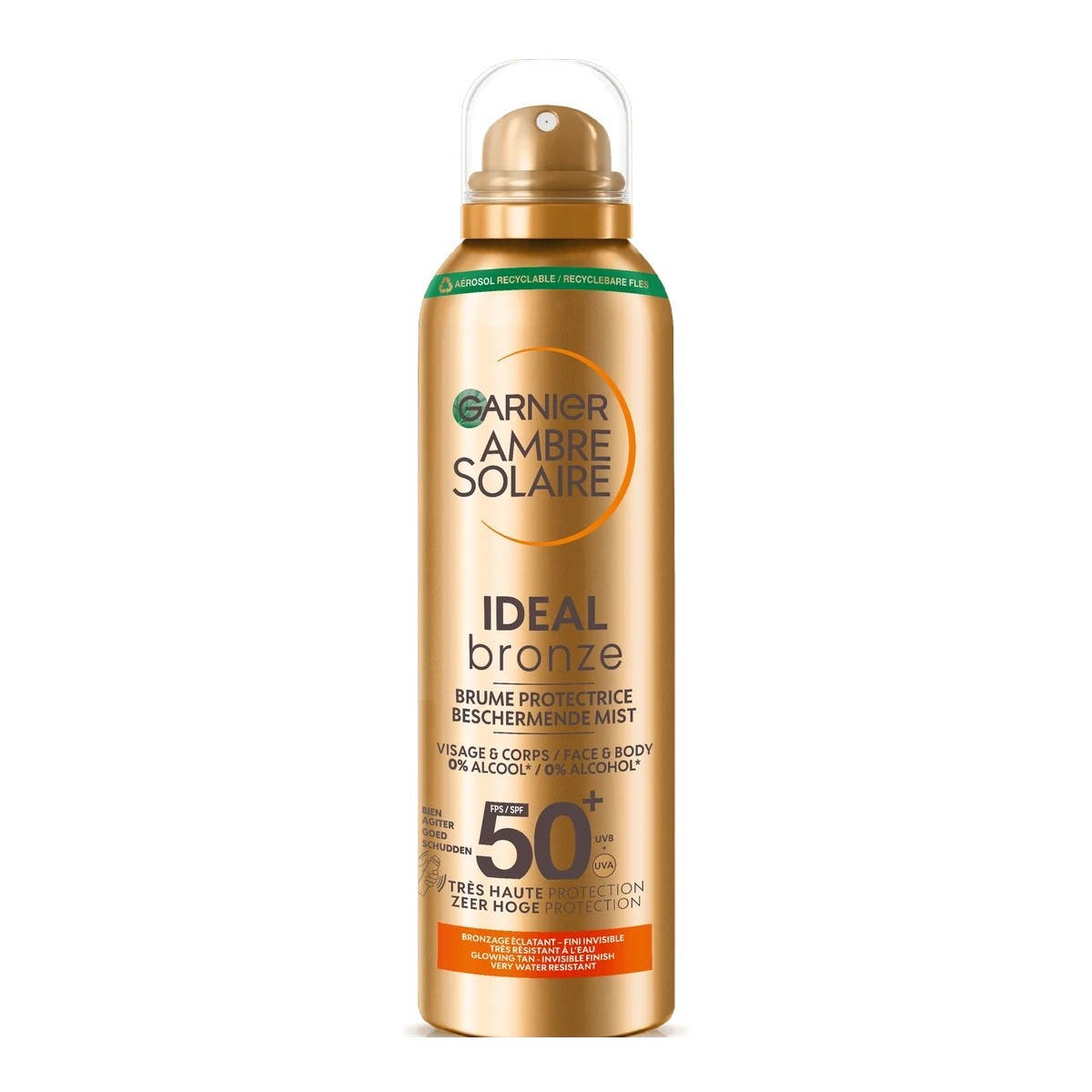 Garnier Ambre Solaire Ideal Bronze Beschermende Mist SPF 50+ 150ml