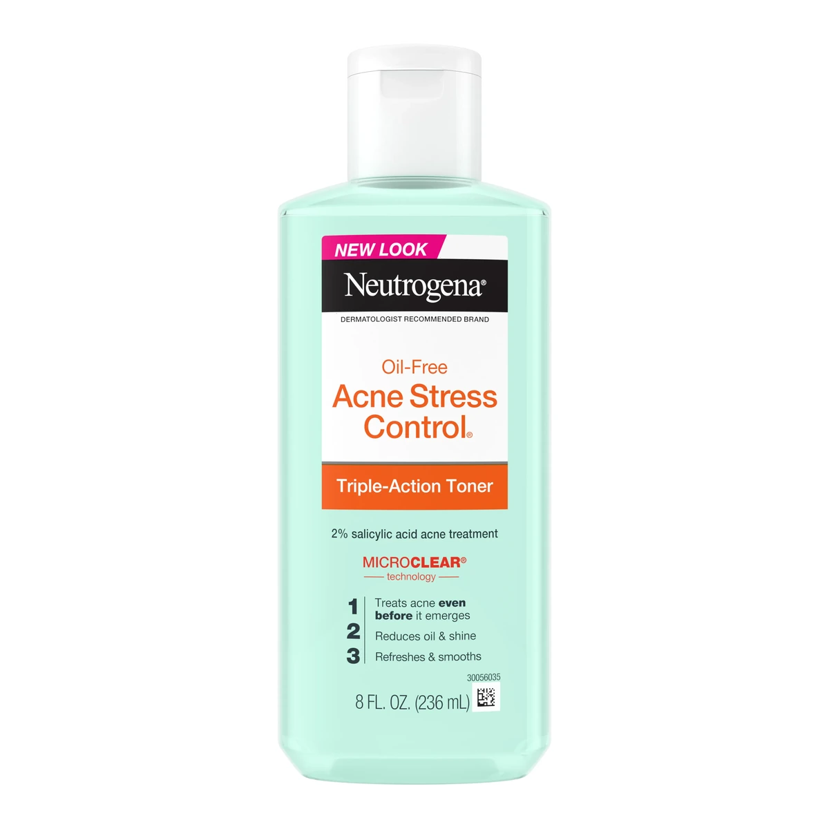 Oil-Free Acne-Fighting Stress Control Triple-Action Toner, 8 Fl. Oz