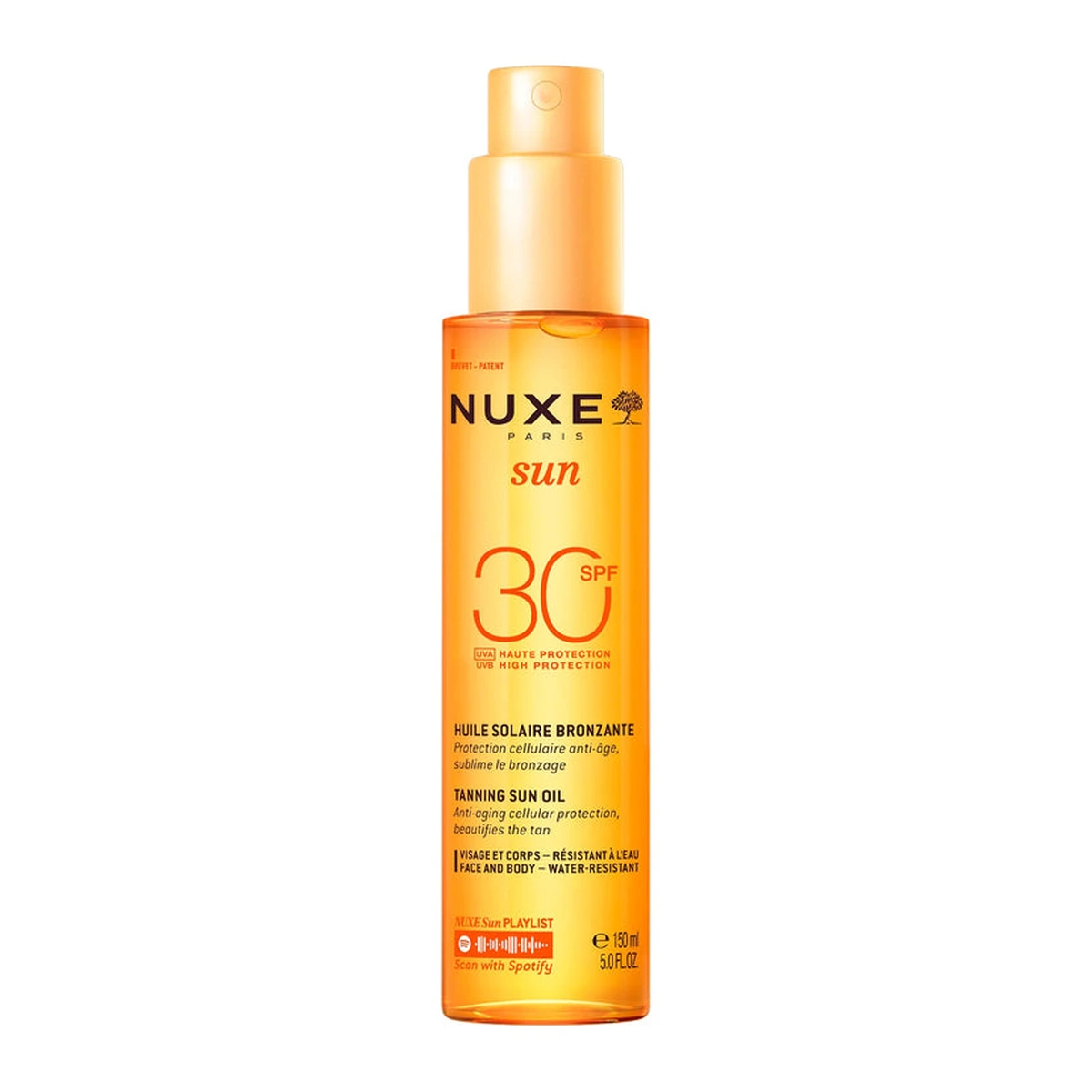 Tanning Sun Oil High Protection SPF30 face and body