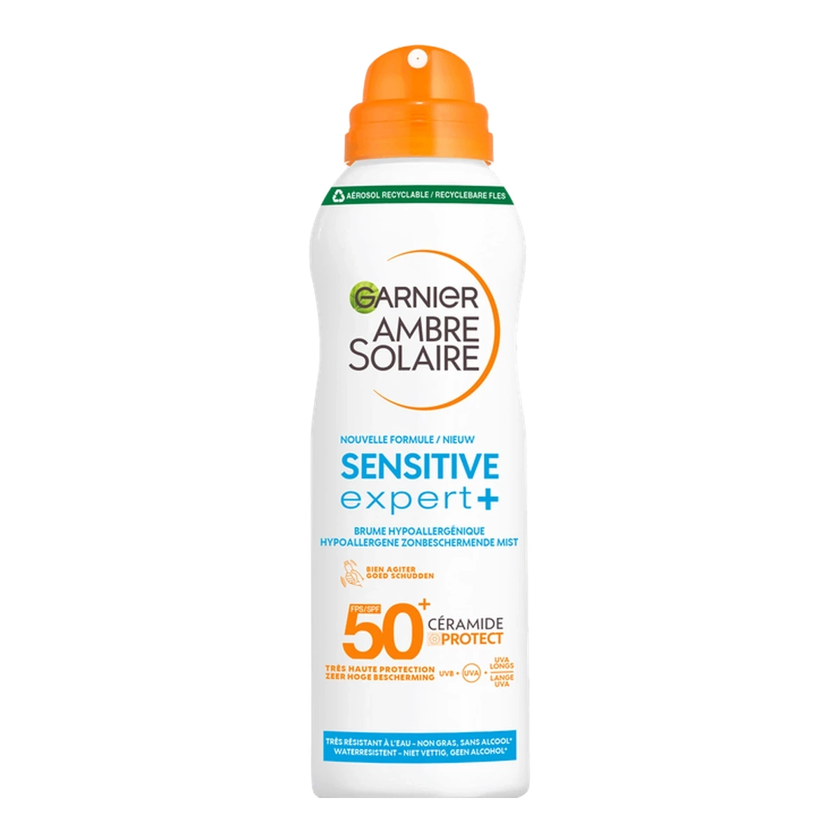 Garnier Ambre Solaire Sensitive Expert+ Hypoallergene Zonbeschermende Mist SPF50+ 150ml