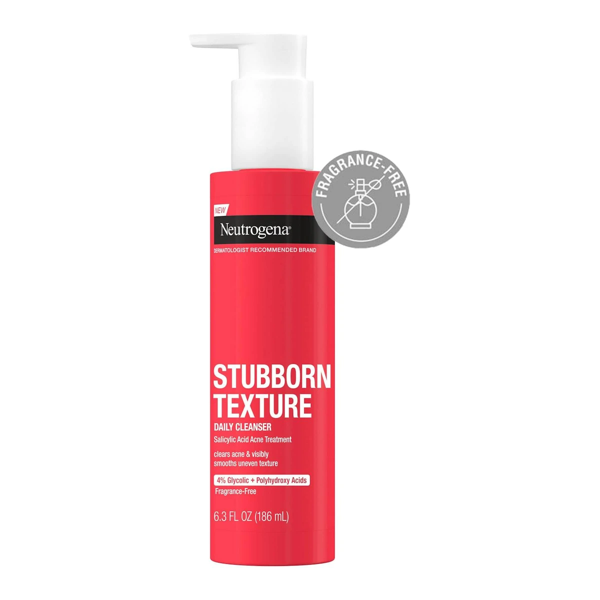 Stubborn Texture Acne Cleanser, Salicylic Acid, 6.3 Fl. Oz