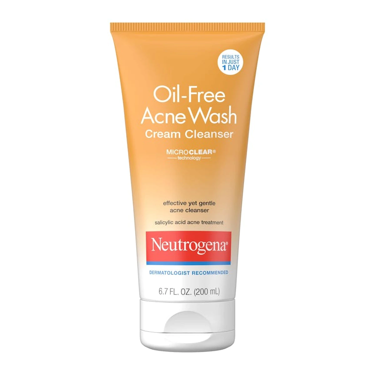 Oil-Free Acne Wash Cream Cleanser, 6.7oz