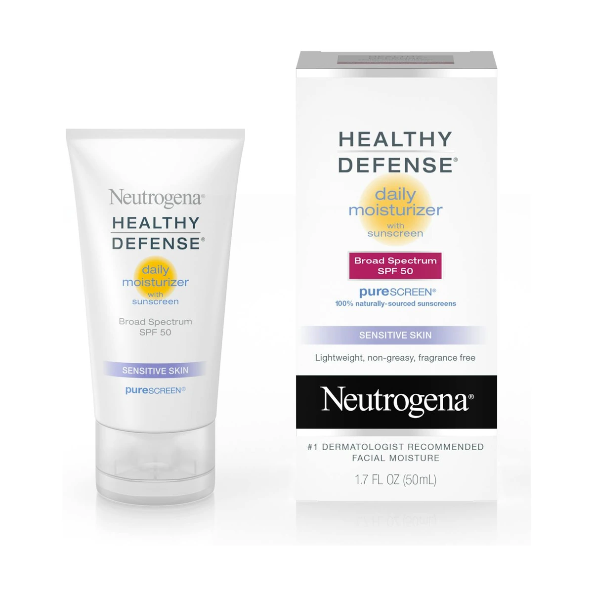 Healthy Defense Daily Moisturizer With Sunscreen Broad Spectrum SPF 50-sensitive Skin