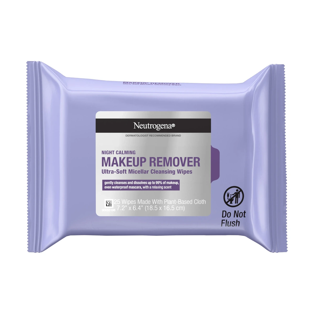Night Calming Makeup Remover Ultra-Soft Micellar Wipes, 25 Count