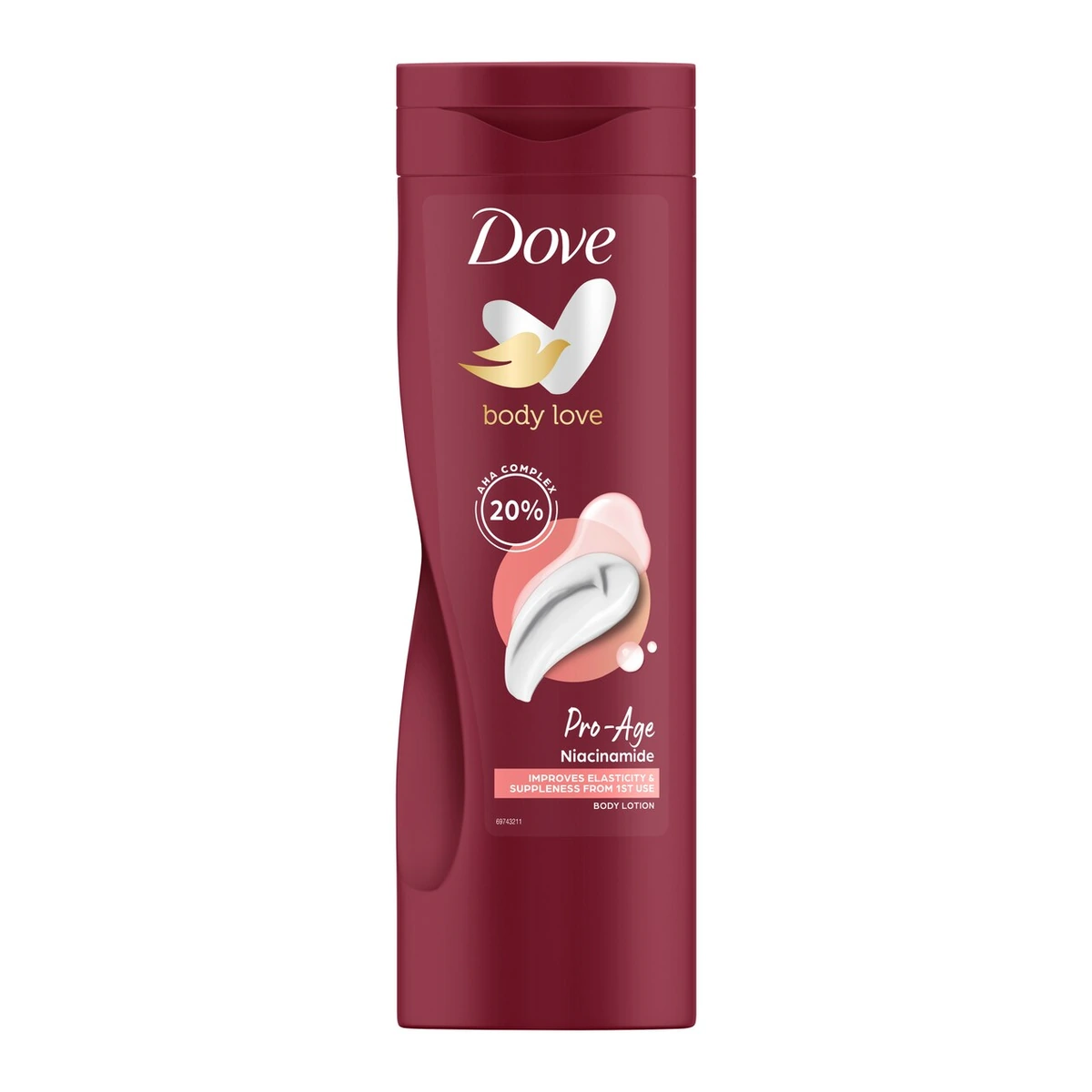 Body Love Bodylotion hydrateert de rijpere huid intensief Pro Age met 20% AHA Complex en niacinamide 400 ml