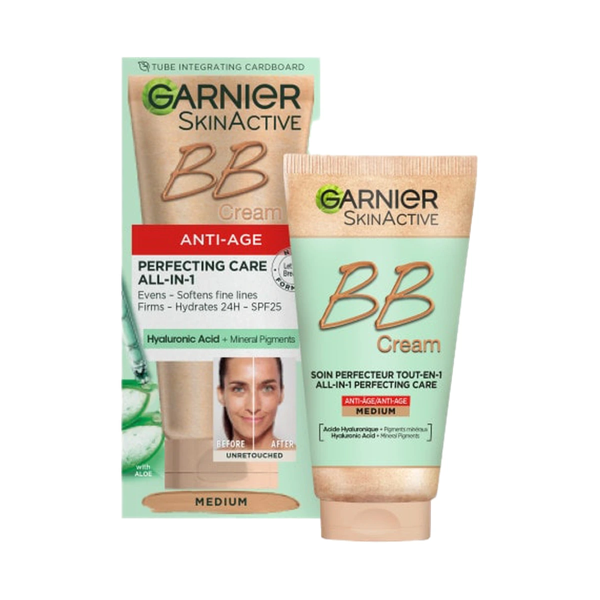B Cream Miracle Skin Perfector Garnier SkinActive Anti-Age BB Cream, Medium
