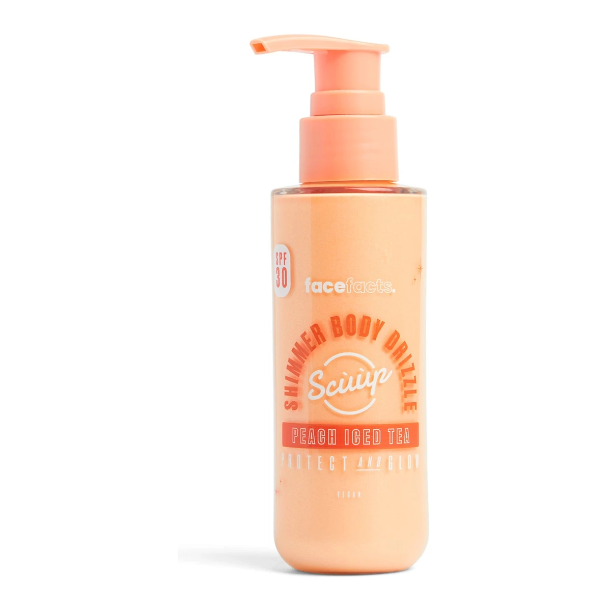 Scủủp Peach Iced Tea SPF 30 Shimmer Body Drizzle