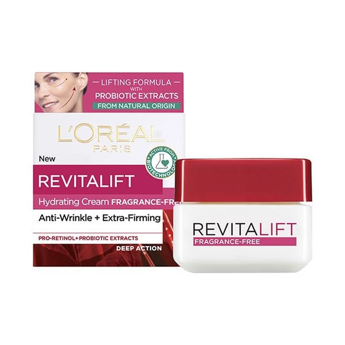 Revitalift Classic Fragrance Free Lifting Day Cream With Natural Probiotic Extracts 50ml
