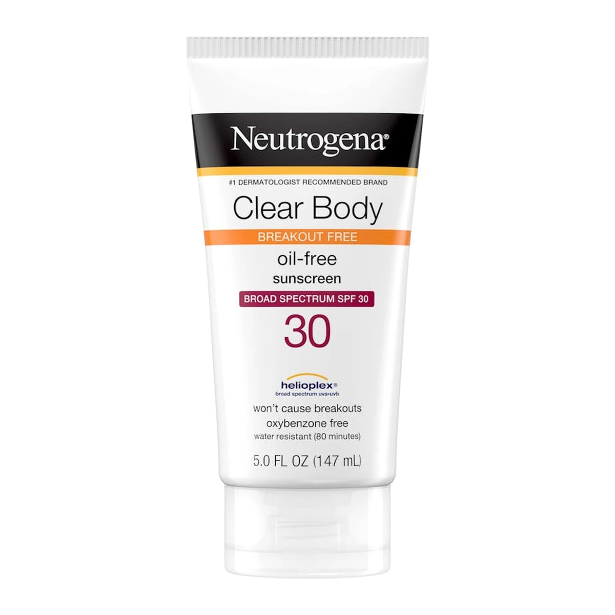 Clear Body Break-Out Free Liquid Lotion Sunscreen Broad Spectrum SPF 30