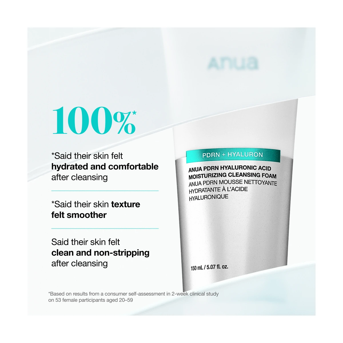 PDRN Hyaluronic Acid Moisturizing Cleansing Foam