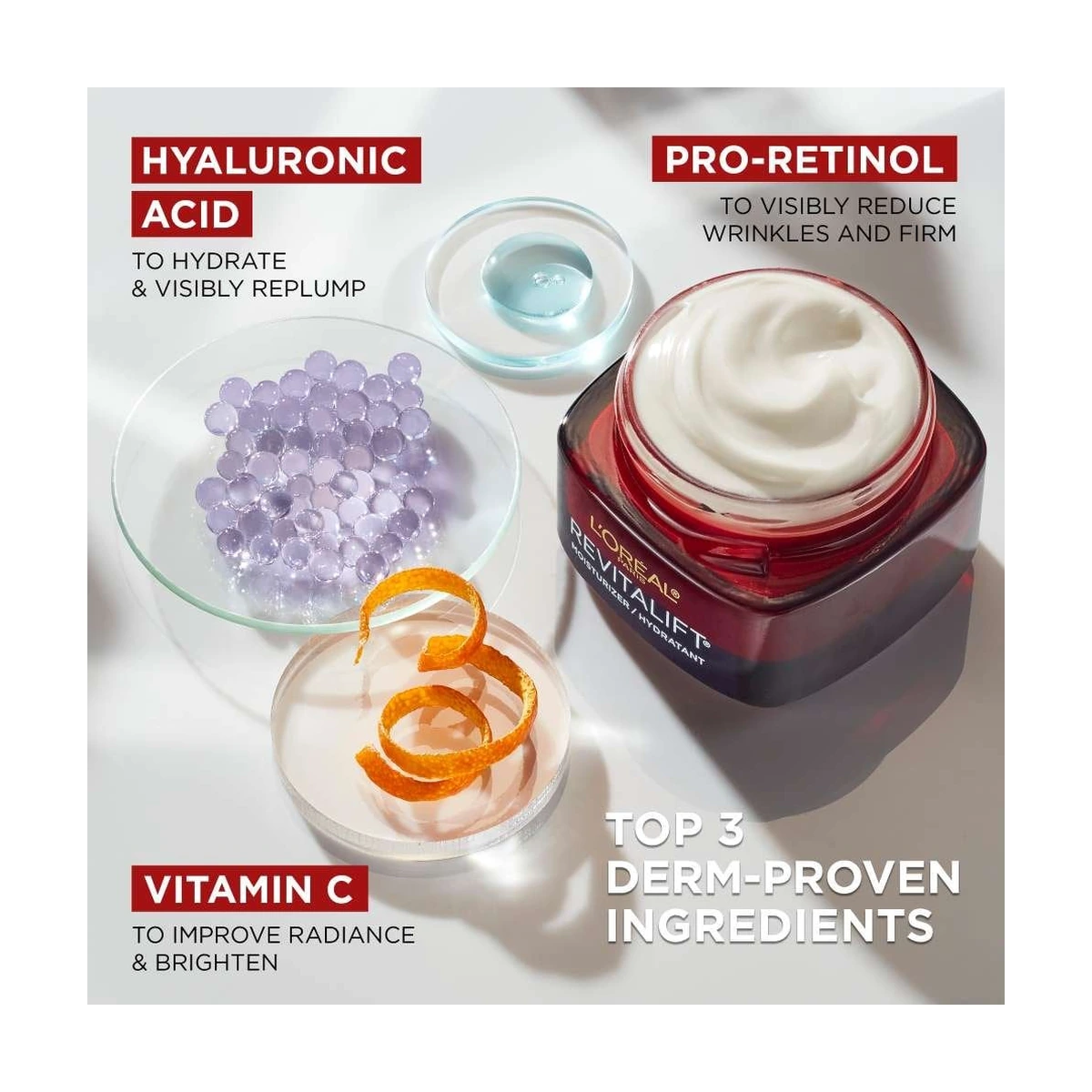 RevitaLift Triple Power Anti-Aging Moisturizer For Wrinkles, Firmness & Brightness, Fragrance-Free