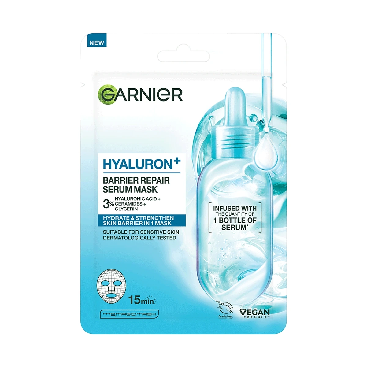 Hyaluron Garnier Hyaluron+ Barrier Repair Serum Mask
